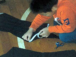マイバッグ作りの様子