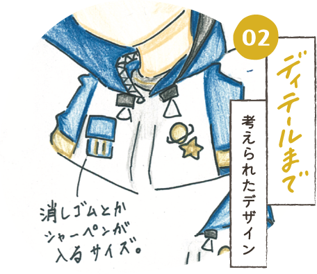 ディテールまで考えられたデザイン