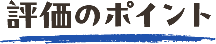 評価のポイント