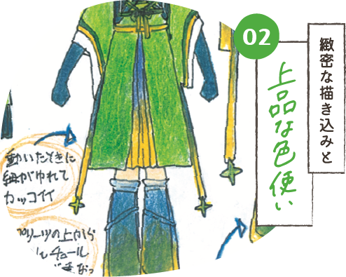 綿密な描き込みと上品な色使い