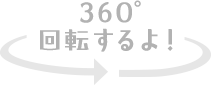 360度回転するよ！