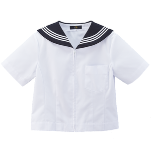 &be（アンビー）夏セーラー服／フロントファスナーで着脱が楽な点もポイント