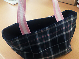 リバーシブルランチバッグ