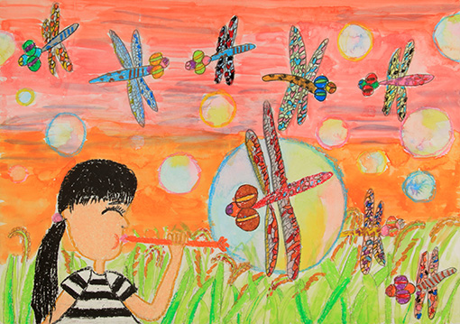 トンボ絵画コンクール 第31回 小学1年生の部 入選 トンボ学生服 とんぼ体操服の株式会社トンボ