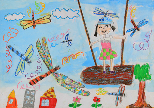 トンボ絵画コンクール 第31回 小学1年生の部 入選 トンボ学生服 とんぼ体操服の株式会社トンボ