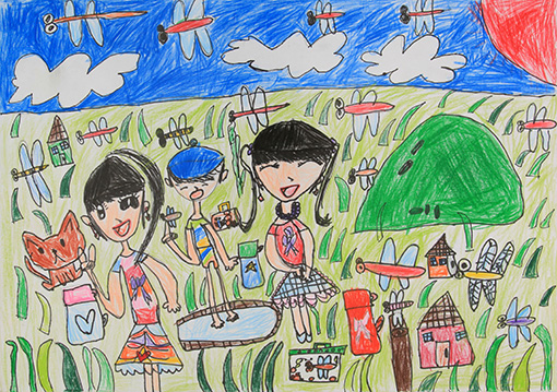 トンボ絵画コンクール 第31回 小学1年生の部 入選 トンボ学生服 とんぼ体操服の株式会社トンボ
