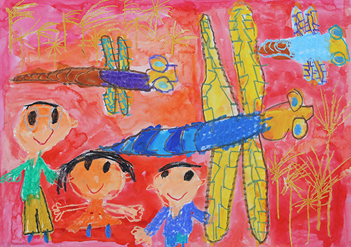 トンボ絵画コンクール：第32回 小学1年生の部 大賞｜トンボ学生