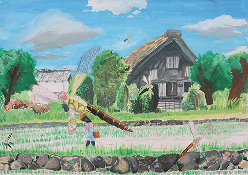 トンボ絵画コンクール：第32回 小学5年生の部 大賞｜トンボ学生服 