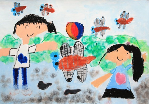 トンボ絵画コンクール：第33回 小学1年生の部 入選｜トンボ学生服 