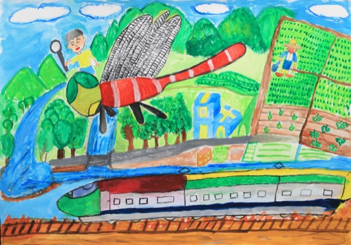 トンボ絵画コンクール：第33回 小学3年生の部 入選｜トンボ学生