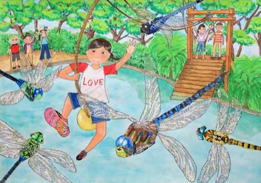トンボ絵画コンクール：第33回 小学6年生の部 銀賞｜トンボ学生服