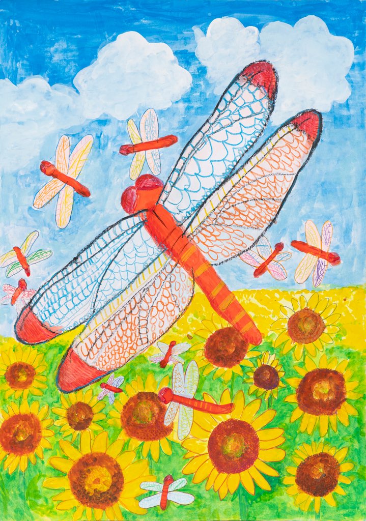 トンボ絵画コンクール 入賞作品