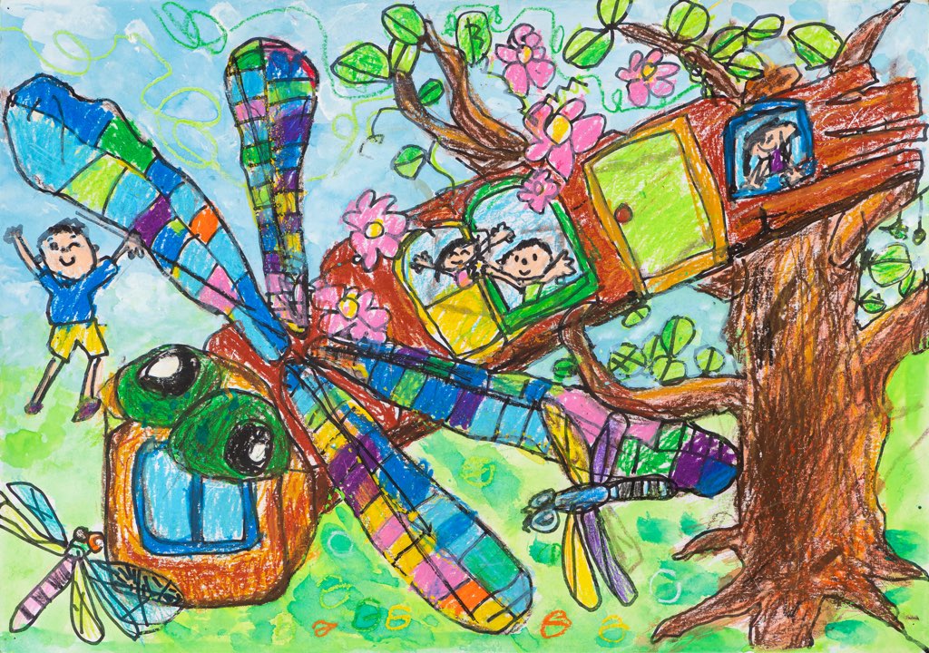 トンボ絵画コンクール 入賞作品