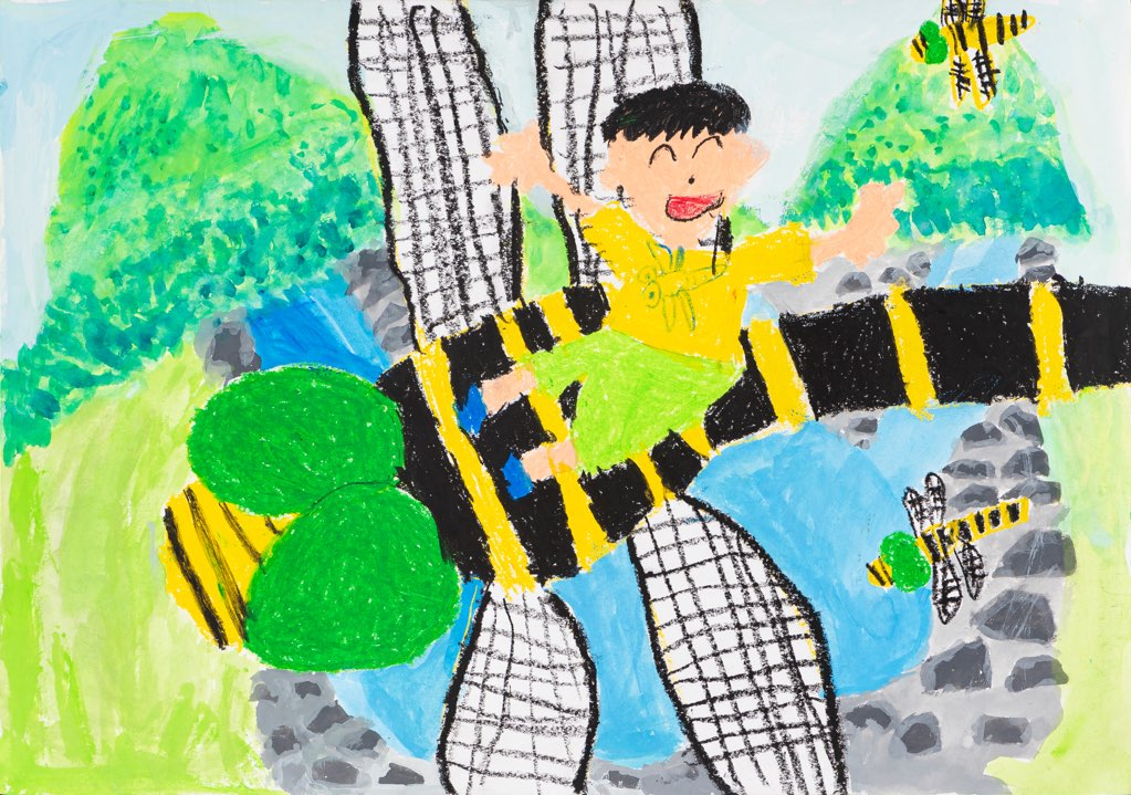 小学2年生の部 入賞作品 トンボ絵画コンクール