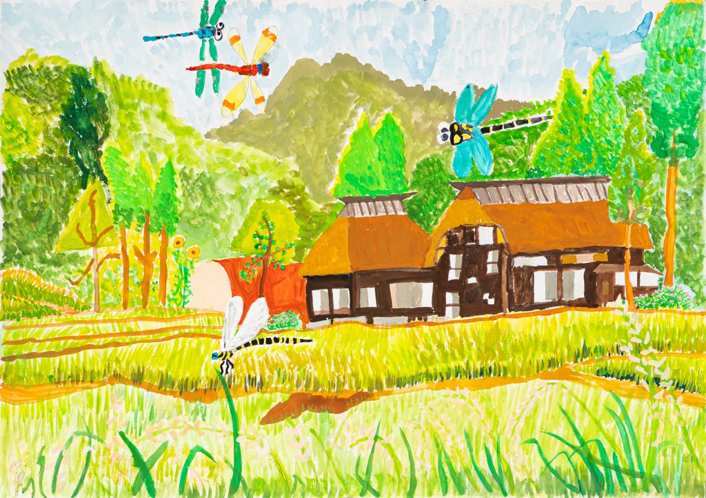 小学3年生の部 入賞作品 トンボ絵画コンクール