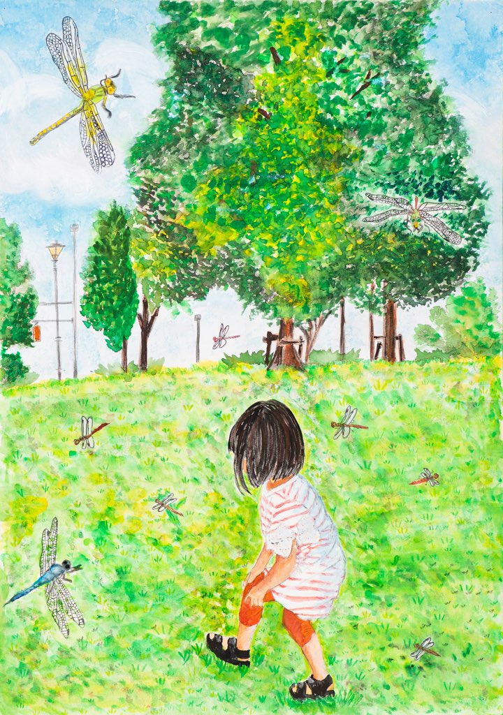 小学5年生の部 入賞作品 トンボ絵画コンクール