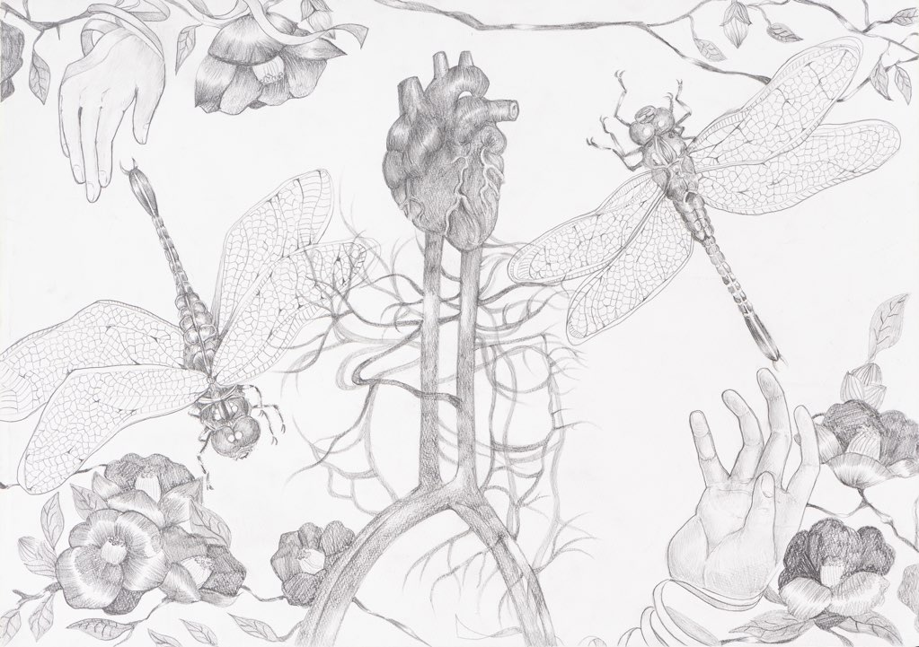 中学生の部 入賞作品 トンボ絵画コンクール