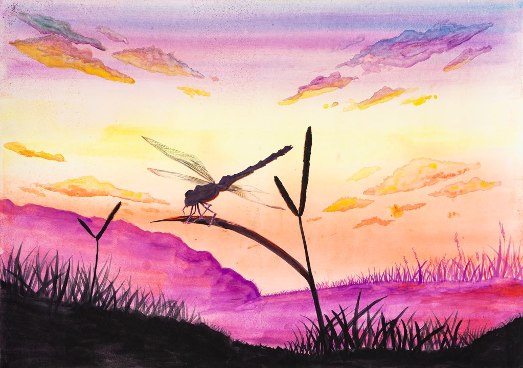 中学生の部 入賞作品 トンボ絵画コンクール 中学生の部 入賞作品 トンボ絵画コンクール