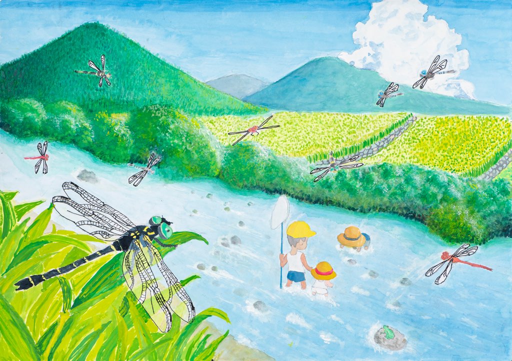 中学生の部 入賞作品 トンボ絵画コンクール 中学生の部 入賞作品 トンボ絵画コンクール
