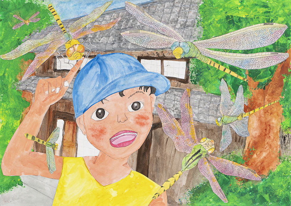 小学4年生の部入賞作品 | WELOVEトンボ絵画コンクール