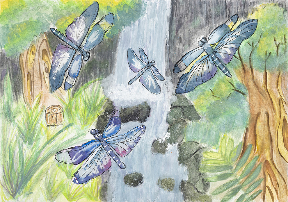 小学5年生の部入賞作品 | WELOVEトンボ絵画コンクール